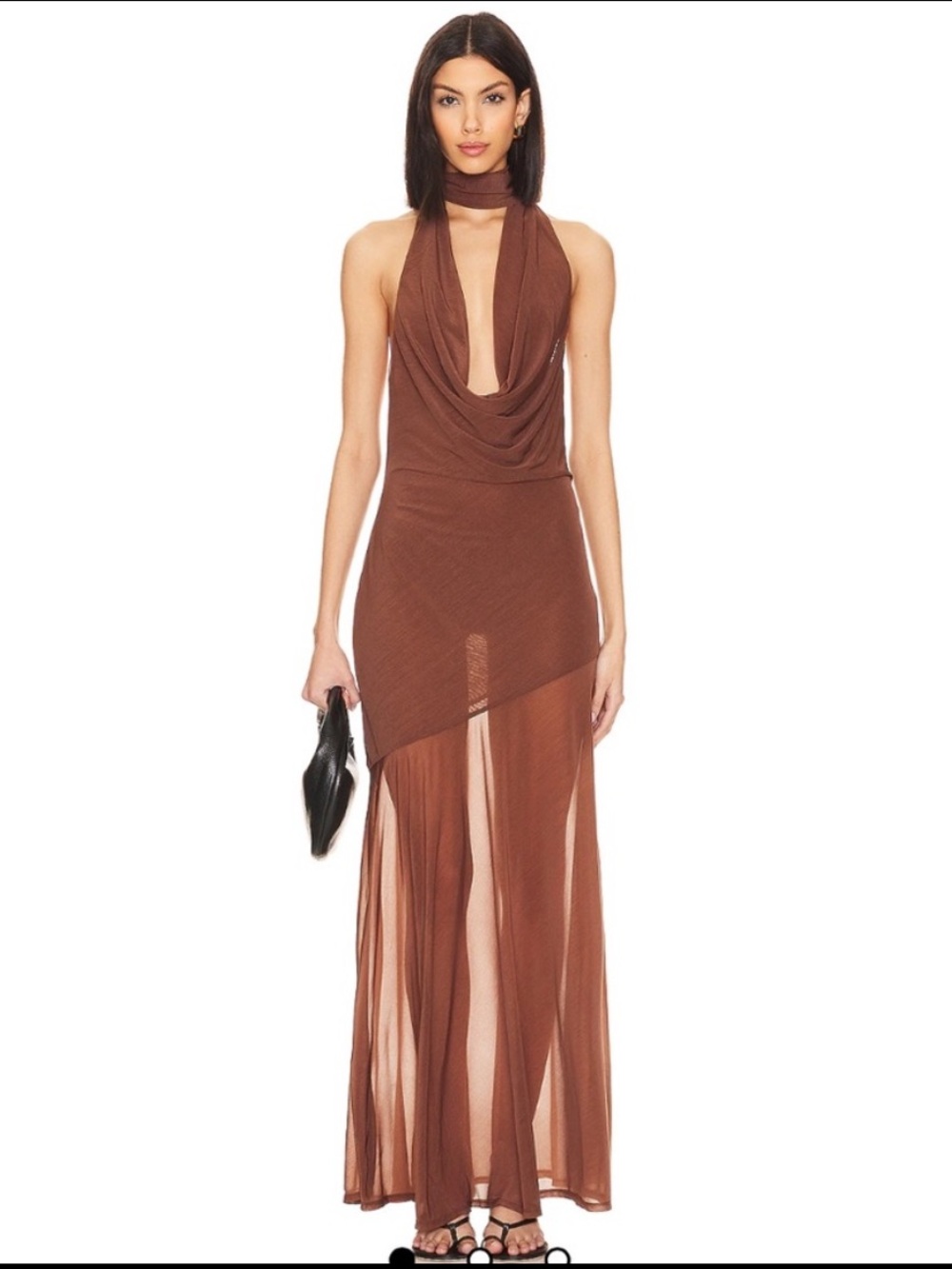 NWT LPA Estelle Maxi Dress in chocolate